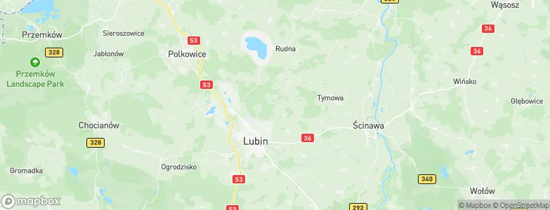 Lubin County, Poland Map
