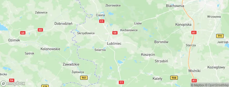 Lubliniec, Poland Map