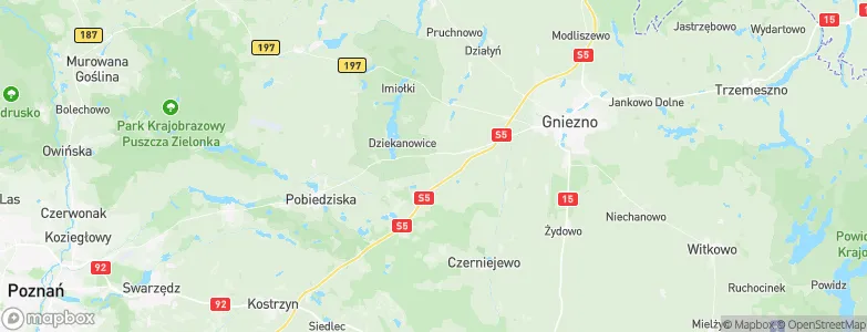 Łubowo, Poland Map