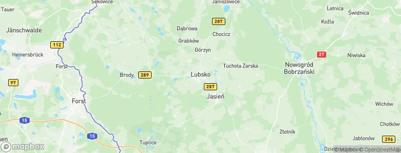 Lubsko, Poland Map