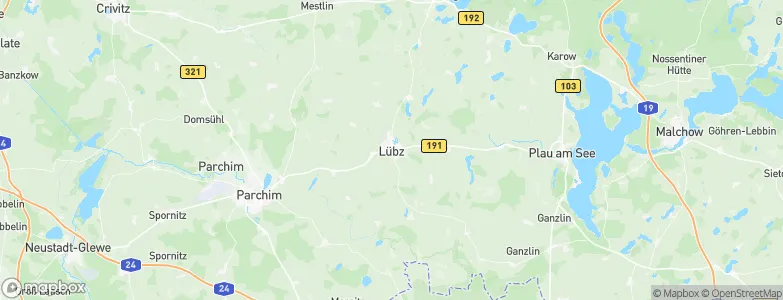 Lübz, Germany Map
