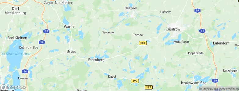 Lübzin, Germany Map