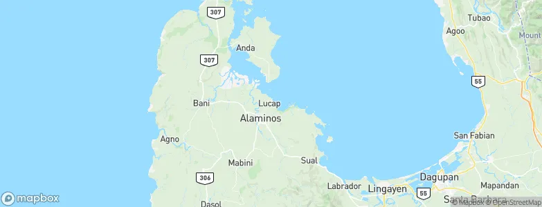 Lucap, Philippines Map