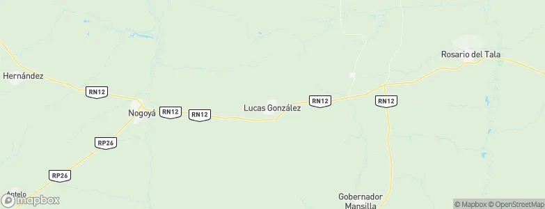 Lucas González, Argentina Map