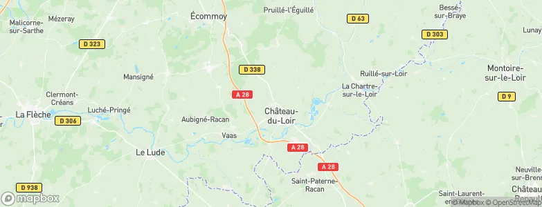 Luceau, France Map