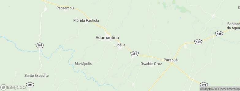 Lucélia, Brazil Map