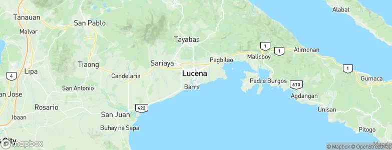 Lucena City, Philippines Map