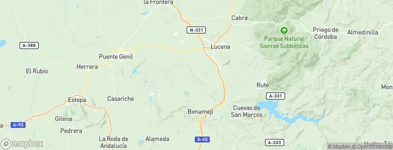 Lucena, Spain Map