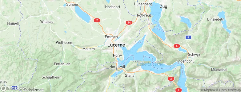 Lucerne, Switzerland Map