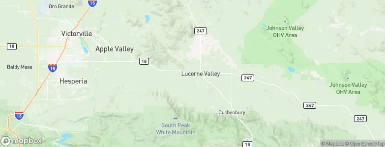 Lucerne Valley, United States Map