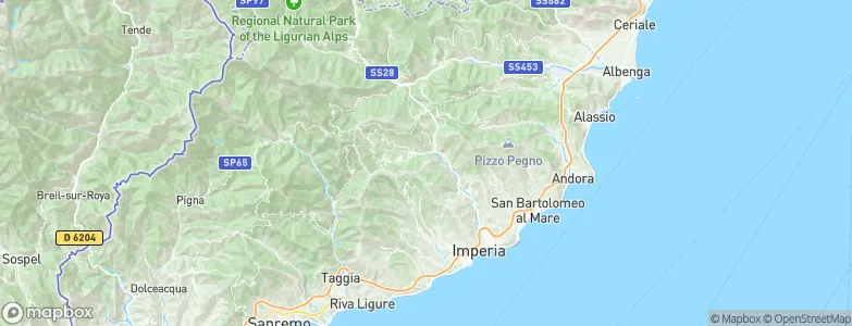 Lucinasco, Italy Map