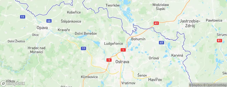 Ludgeřovice, Czechia Map