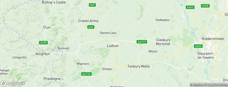 Ludlow, United Kingdom Map
