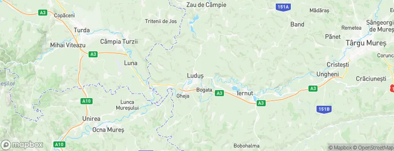 Luduş, Romania Map