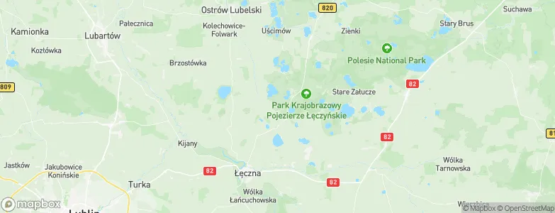 Ludwin, Poland Map