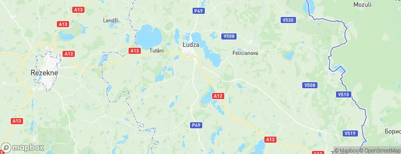 Ludzas novads, Latvia Map