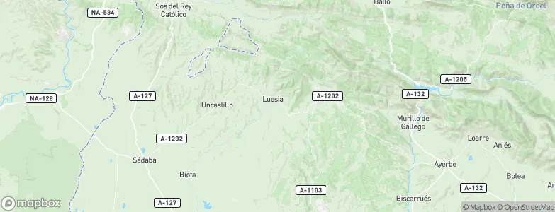 Luesia, Spain Map