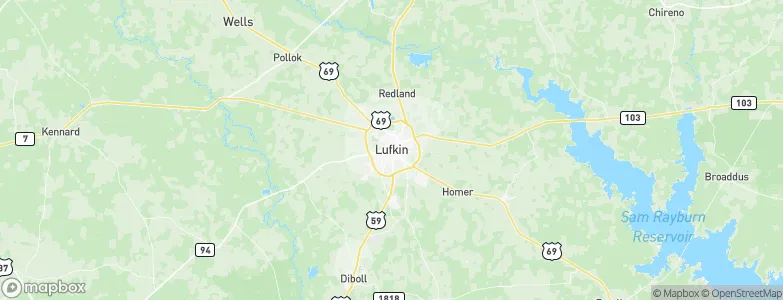 Lufkin, United States Map