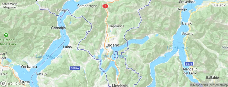 Lugano, Switzerland Map