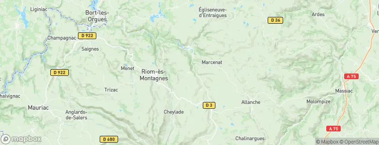 Lugarde, France Map