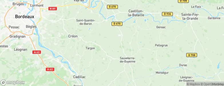 Lugasson, France Map