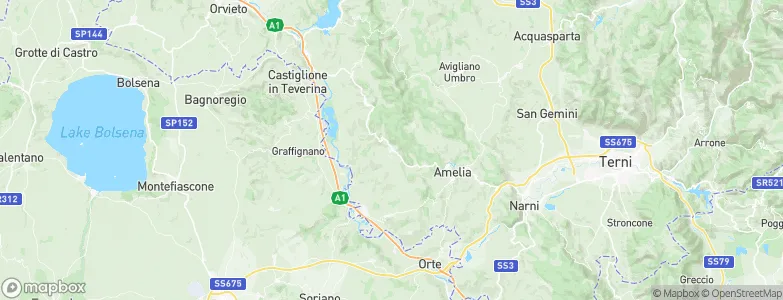 Lugnano in Teverina, Italy Map
