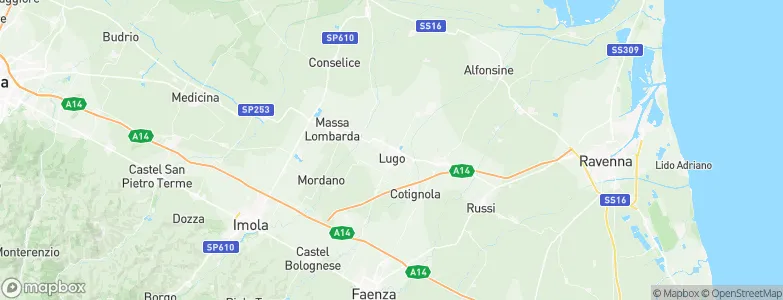 Lugo, Italy Map