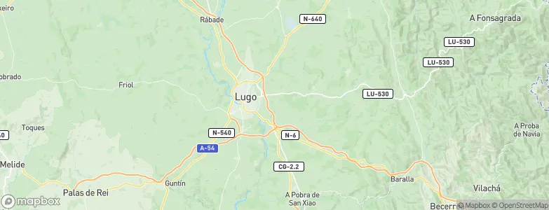 Lugo, Spain Map