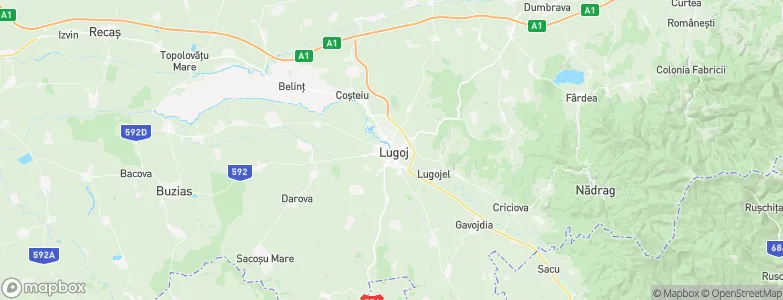 Lugoj, Romania Map