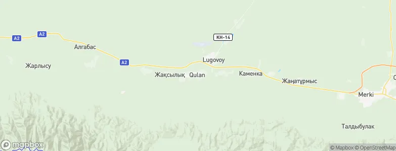 Lugovoye, Kazakhstan Map