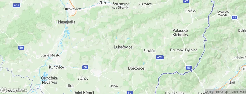 Luhačovice, Czechia Map