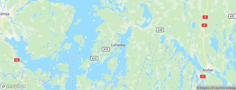 Luhanka, Finland Map