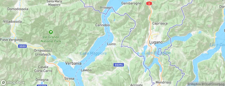 Luino, Italy Map