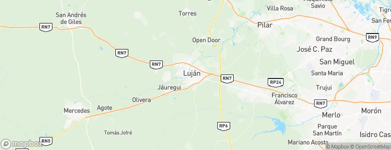 Luján, Argentina Map