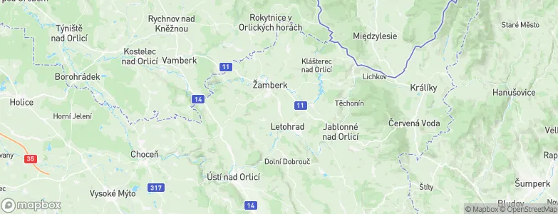 Lukavice, Czechia Map