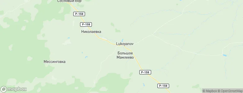 Lukoyanov, Russia Map