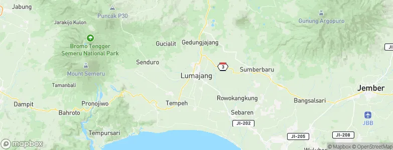 Lumajang, Indonesia Map