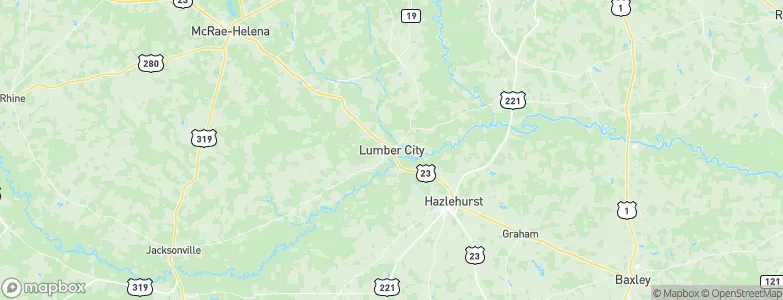 Lumber City, United States Map