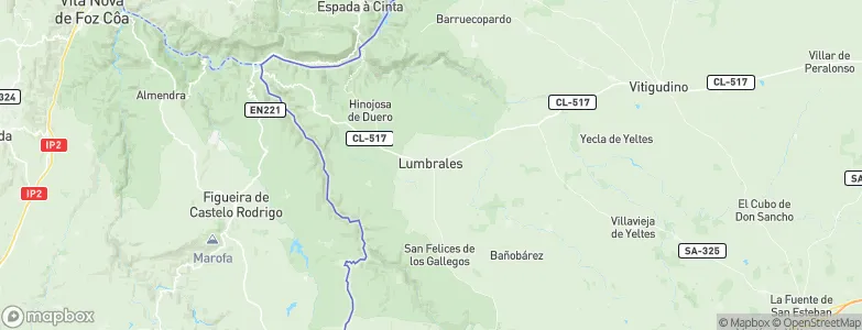 Lumbrales, Spain Map