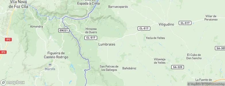Lumbrales, Spain Map