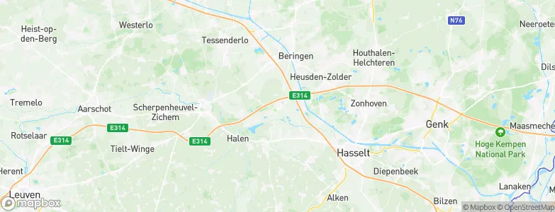 Lummen, Belgium Map