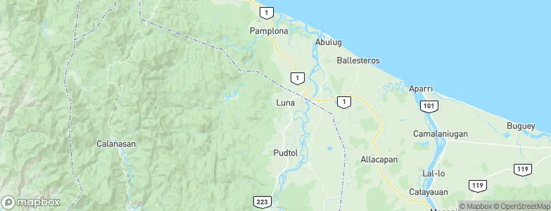 Luna, Philippines Map