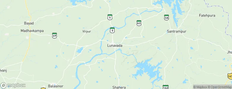 Lūnāvāda, India Map
