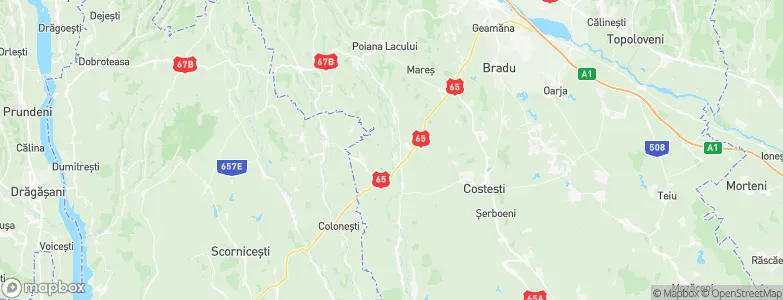 Lunca Corbului, Romania Map