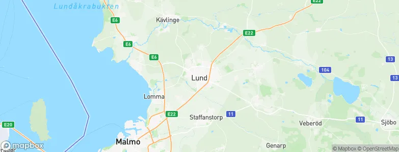 Lund, Sweden Map