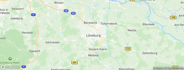 Lüneburg, Germany Map