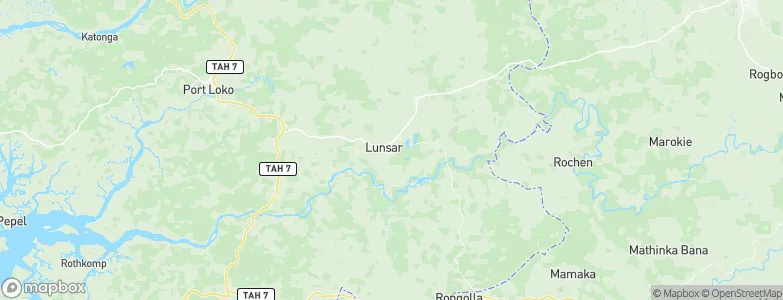 Lunsar, Sierra Leone Map