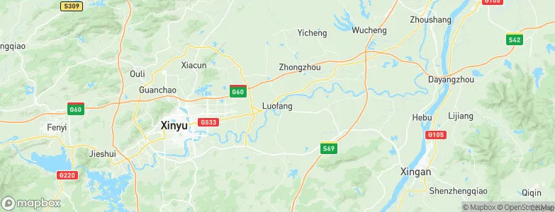 Luofang, China Map
