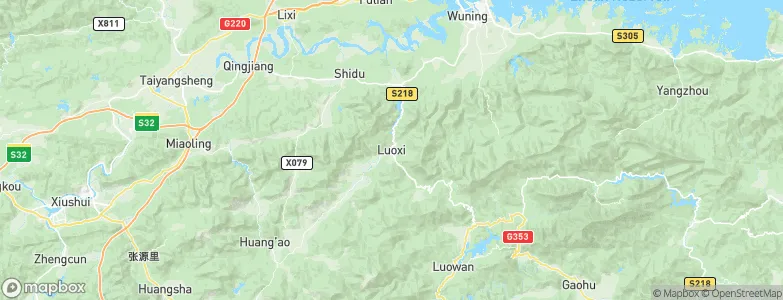 Luoxi, China Map