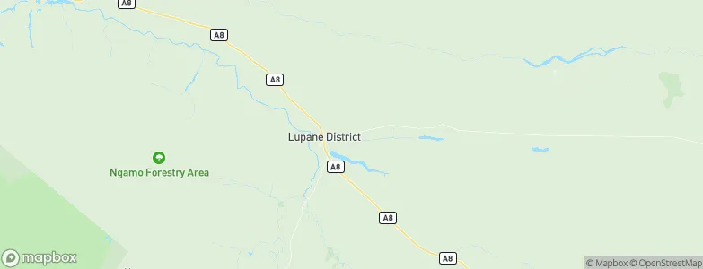 Lupane, Zimbabwe Map